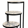 Soporte para Maceta Alexandra House Living Negro Hierro Azulejo 30 x 6