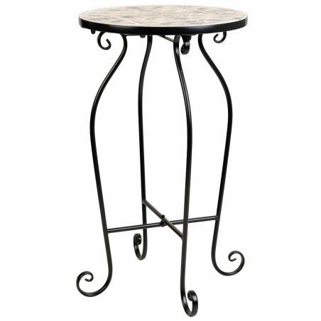 Soporte para Maceta Alexandra House Living Negro Hierro Azulejo 35 x 6