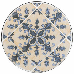 Soporte para Maceta Alexandra House Living Negro Hierro Azulejo 35 x 6