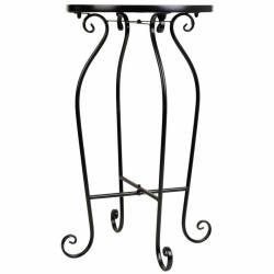 Soporte para Maceta Alexandra House Living Negro Hierro Azulejo 35 x 6