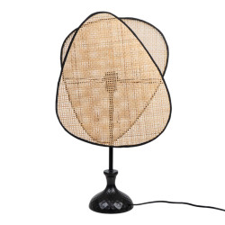 Lámpara de mesa Romimex Negro Natural Bambú 220-240 V 11 x 59 x 34 c