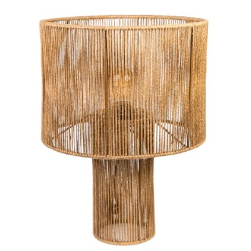 Lámpara de mesa Romimex Natural Yute Hierro 30 x 43 x 30 cm Lámpara de mesa Romimex Natural Yute Hierro 30 x 43 x 30 cm