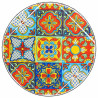 Soporte para Maceta Alexandra House Living Negro Hierro Azulejo 38 x 5