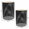 Soporte para Maceta Alexandra House Living Negro Hierro Azulejo 38 x 5