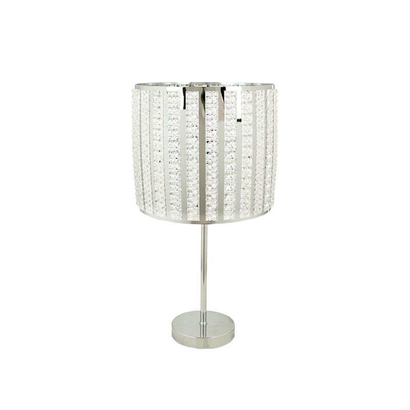 Lámpara de mesa Romimex Plateado Metal 26 x 49 x 26 cm Lámpara de mesa Romimex Plateado Metal 26 x 49 x 26 cm
