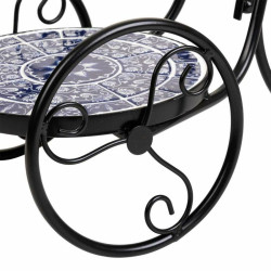 Soporte para Maceta Alexandra House Living Negro Hierro Azulejo Bicicl
