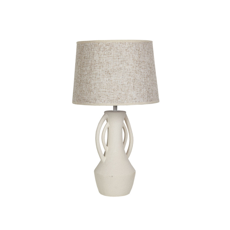 Lámpara de mesa Romimex Blanco Cerámica 28 x 50 x 28 cm Lámpara de mesa Romimex Blanco Cerámica 28 x 50 x 28 cm