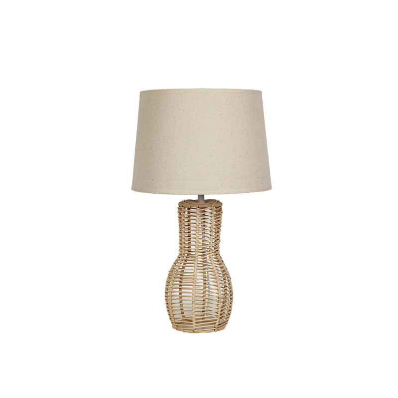 Lámpara de mesa Romimex Natural Mimbre 29 x 45 x 29 cm Lámpara de mesa Romimex Natural Mimbre 29 x 45 x 29 cm