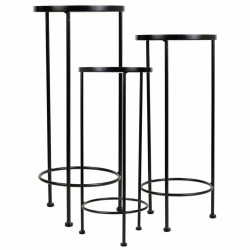 Soporte para Maceta Alexandra House Living Negro Hierro Azulejo 30 x 6