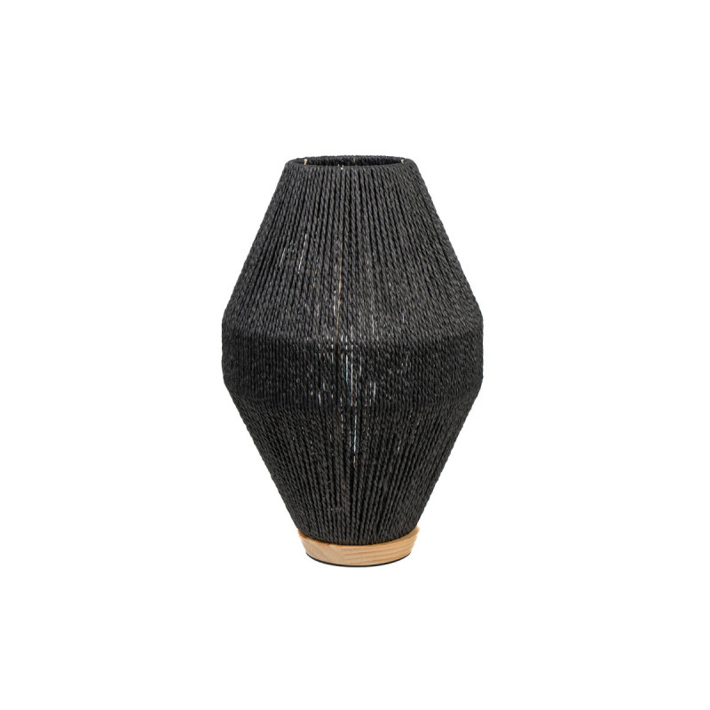 Lámpara de mesa Romimex Negro Cuerda 27 x 43 x 27 cm Lámpara de mesa Romimex Negro Cuerda 27 x 43 x 27 cm