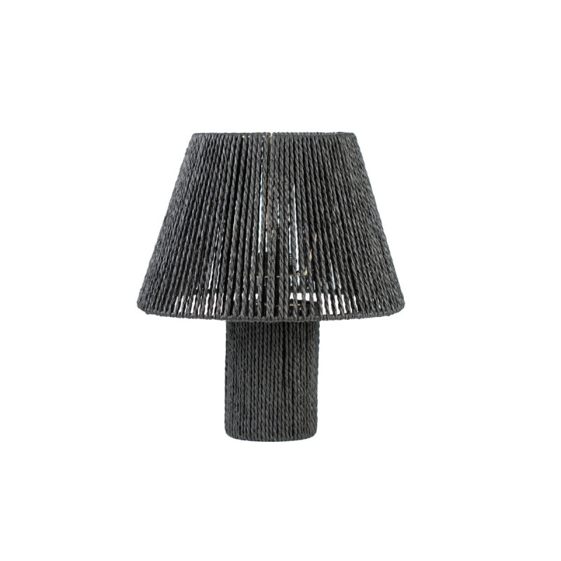 Lámpara de mesa Romimex Negro Cuerda 22 x 36 x 22 cm Lámpara de mesa Romimex Negro Cuerda 22 x 36 x 22 cm