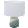 Lámpara de mesa Alexandra House Living Azul Blanco Beige Cerámica 60