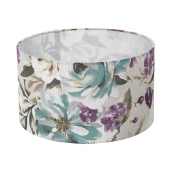 Pantalla de Lámpara Alexandra House Living Multicolor Textil Floral 3
