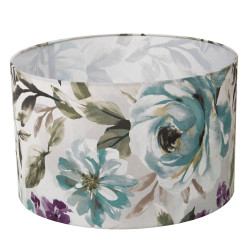 Pantalla de Lámpara Alexandra House Living Multicolor Textil Floral 4