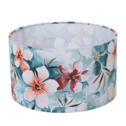 Pantalla de Lámpara Alexandra House Living Multicolor Textil Floral 3