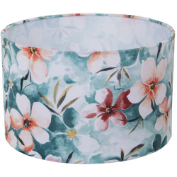 Pantalla de Lámpara Alexandra House Living Multicolor Textil Floral 4