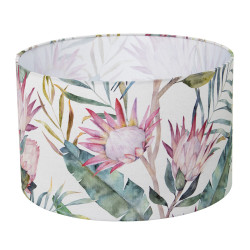 Pantalla de Lámpara Alexandra House Living Multicolor Textil Floral 4