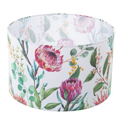Pantalla de Lámpara Alexandra House Living Multicolor Textil Floral 4