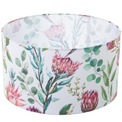 Pantalla de Lámpara Alexandra House Living Multicolor Textil Floral 4