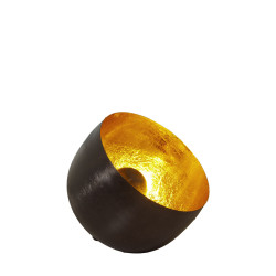 Lámpara de mesa Alexandra House Living Negro Dorado Metal 25 W 21 X 2