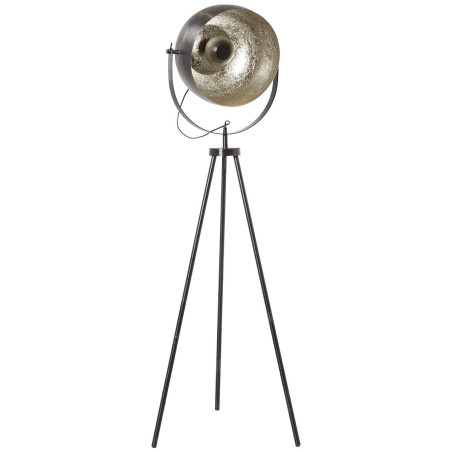 Lámpara de Pie Alexandra House Living Negro Plateado 25 W 43 x 165 x