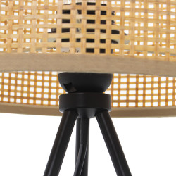 Lámpara de mesa Alexandra House Living Multicolor Metal Mimbre 40 W 2