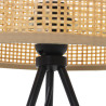 Lámpara de mesa Alexandra House Living Multicolor Metal Mimbre 40 W 2