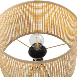 Lámpara de mesa Alexandra House Living Multicolor Metal Mimbre 40 W 2
