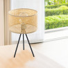 Lámpara de mesa Alexandra House Living Multicolor Metal Mimbre 40 W 2