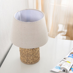 Lámpara de mesa Alexandra House Living Multicolor Metal Mimbre 40 W 2