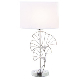Lámpara de mesa Alexandra House Living Multicolor Plateado Metal 40 W