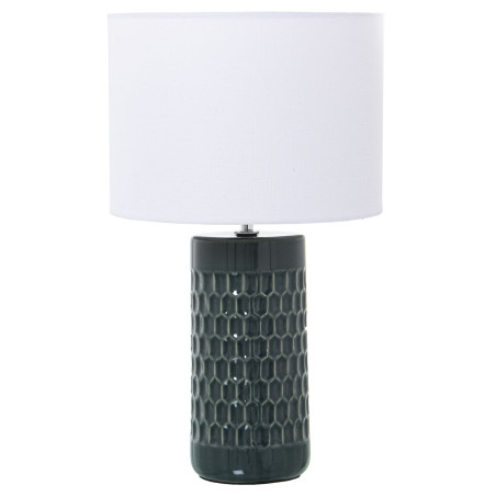 Lámpara de mesa Alexandra House Living Multicolor Celeste Cerámica 4