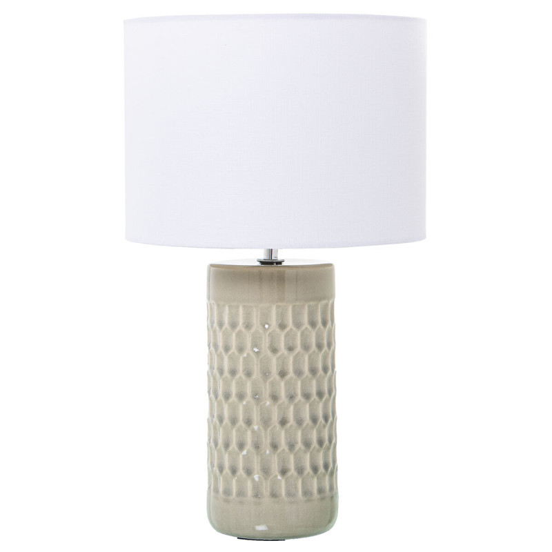 Lámpara de mesa Alexandra House Living Beige Multicolor Cerámica 40