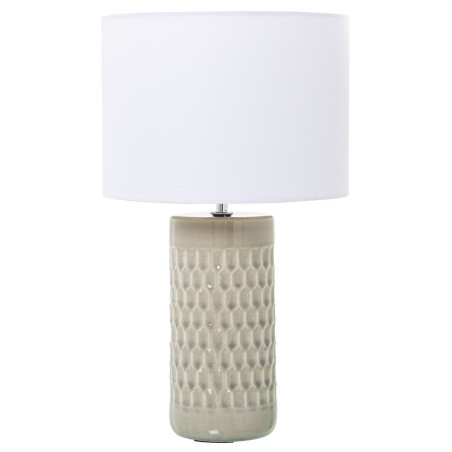 Lámpara de mesa Alexandra House Living Beige Multicolor Cerámica 40