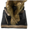 Lámpara de mesa Alexandra House Living Negro Oro Dorado Plástico 40