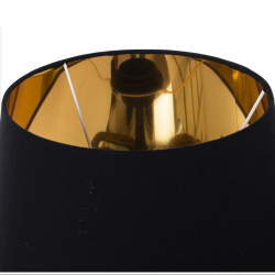 Lámpara de mesa Alexandra House Living Negro Oro Dorado Plástico 40