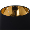 Lámpara de mesa Alexandra House Living Negro Oro Dorado Plástico 40