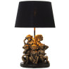 Lámpara de mesa Alexandra House Living Negro Oro Dorado Plástico 40