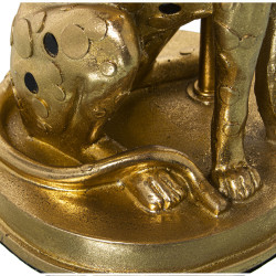 Lámpara de mesa Alexandra House Living Negro Oro Dorado Plástico 40