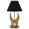 Lámpara de mesa Alexandra House Living Negro Oro Dorado Plástico 40