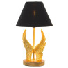 Lámpara de mesa Alexandra House Living Negro Oro Dorado Plástico 40