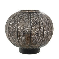 Lámpara de mesa Alexandra House Living Gris Dorado Metal 40 W 29 x 24