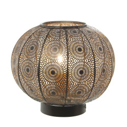 Lámpara de mesa Alexandra House Living Gris Dorado Metal 40 W 29 x 24