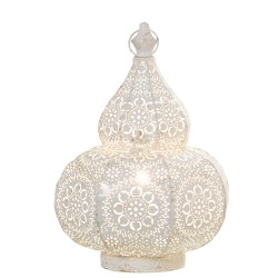Lámpara de mesa Alexandra House Living Blanco Metal 40 W 26 x 37 x 26