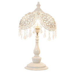 Lámpara de mesa Alexandra House Living Blanco Metal 40 W 35 x 60 x 35