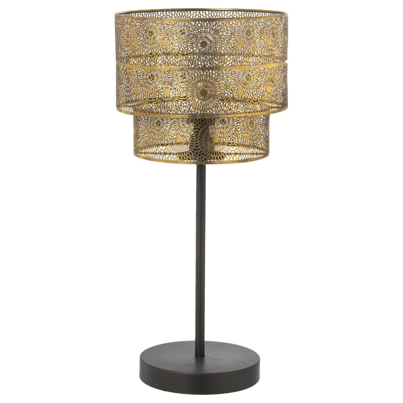 Lámpara de mesa Alexandra House Living Oro Dorado Metal 60 W 28 x 23