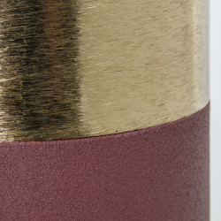 Lámpara de mesa Alexandra House Living Rosa Dorado Metal 25 W 20 x 33