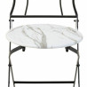 Conjunto de Mesa con 2 Sillas Alexandra House Living Blanco Negro 60 x