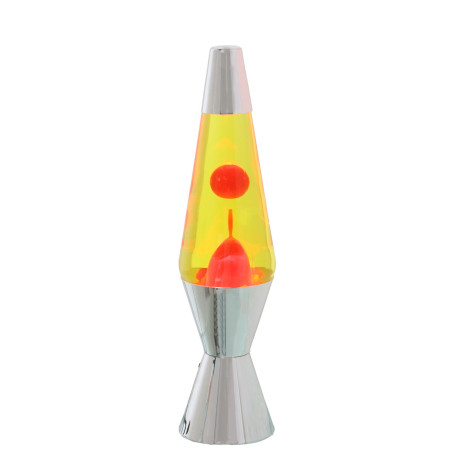 Lámpara de Lava Alexandra House Living Amarillo Rosa Metal 9 x 37 x 9
