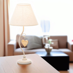 Lámpara de mesa Alexandra House Living Blanco Metal 40 W 23 x 48 x 23